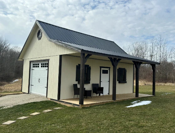 Turning Your Porch Barn Into a Backyard Workshop